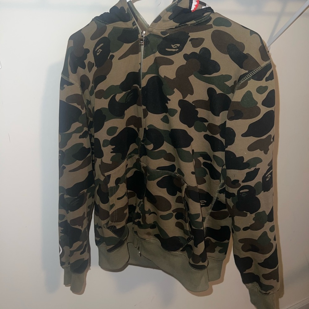 Bape Ape Hoodie Green Camo